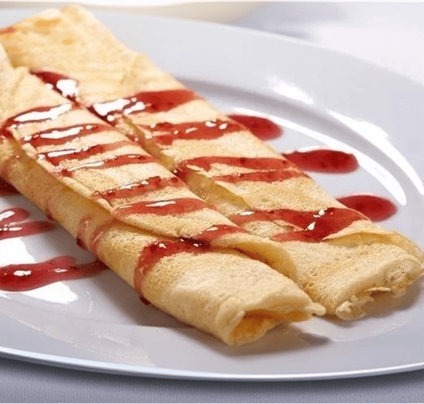 image recipe Блинчики с маскарпоне и малиной по рецепту тётушки Габриэллы