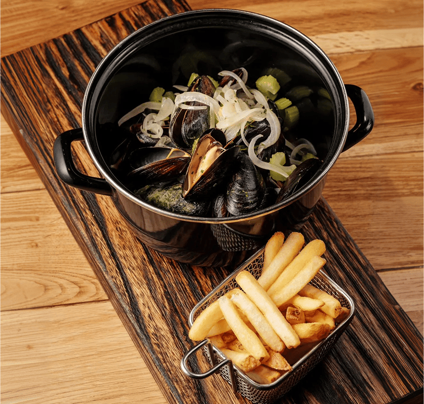 image recipe Мидии с горгонзолой