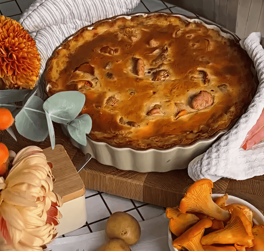 Лисички с картофелем